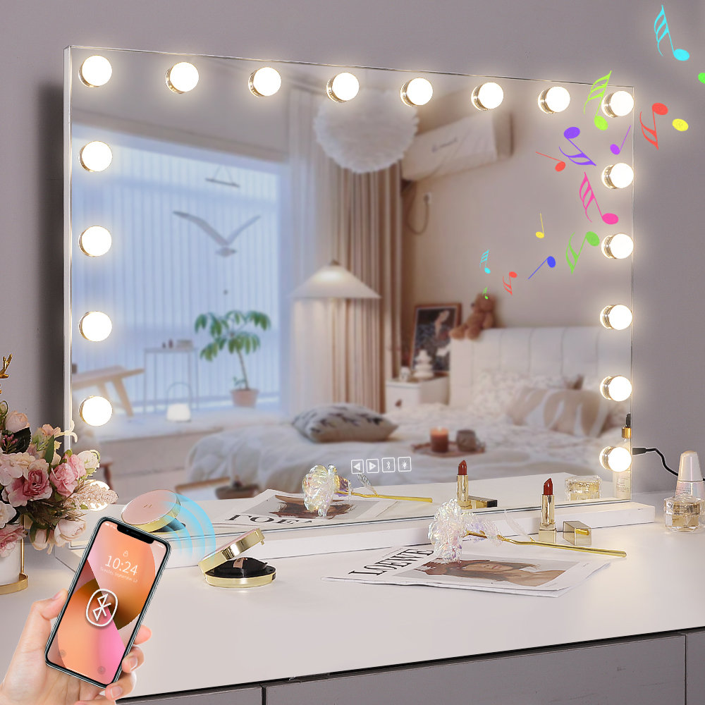 Bluetooth good led makeup mirror